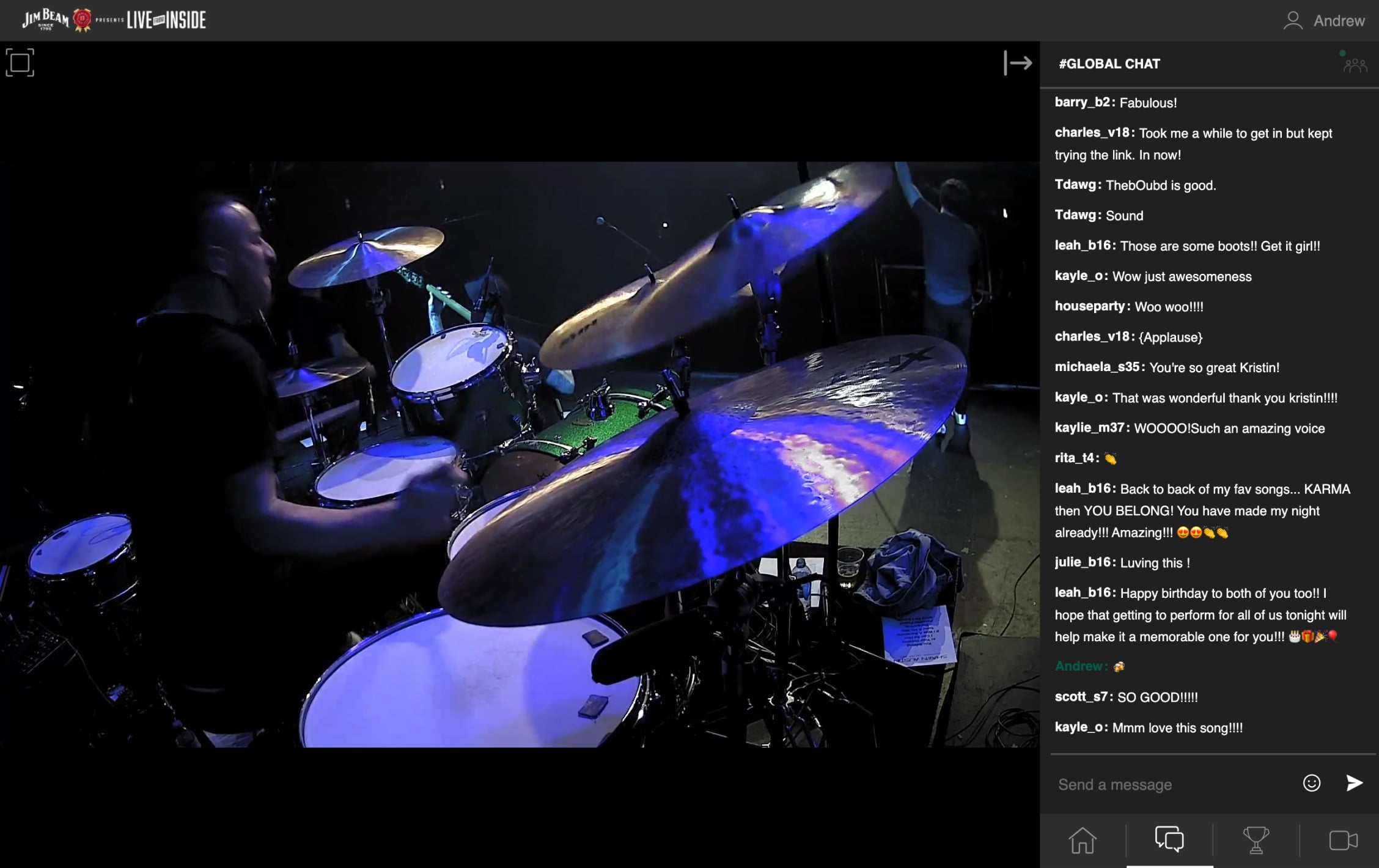 Deliver second-screen experiences using interactive livestream